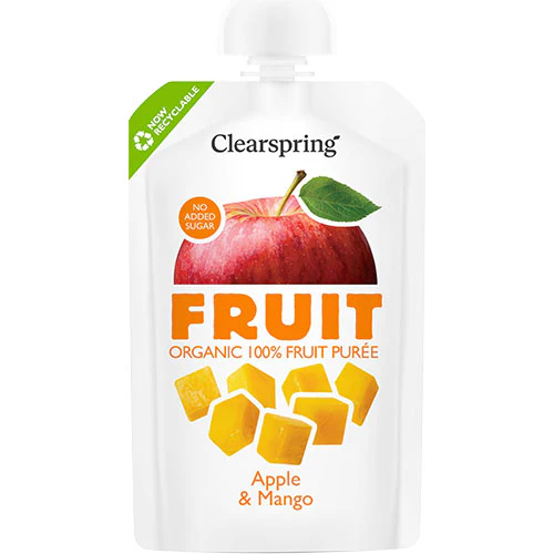 Æble & mango frugtpuré Ø