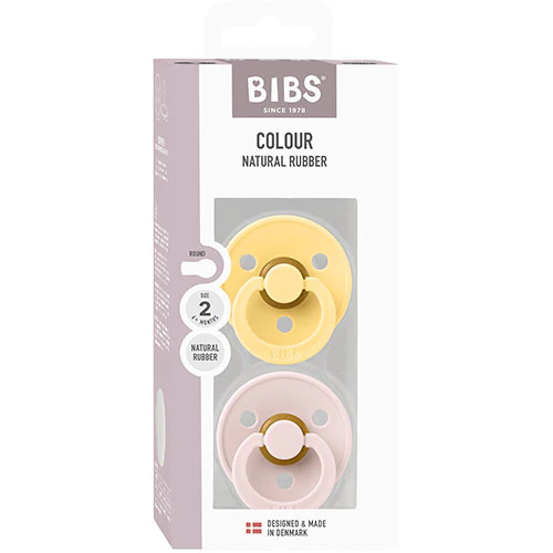 BIBS Colour Size 2,2 Pack Pale butter/Petal