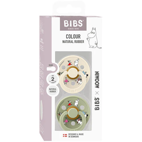 BIBS X Moomin Friends Latex Size 2 Ivory mix