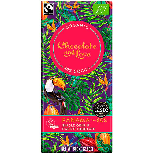 Mørk chokolade Panama 80% Ø