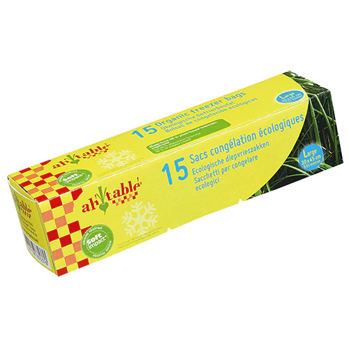 Fryseposer af bioplastik 15 stk 6L