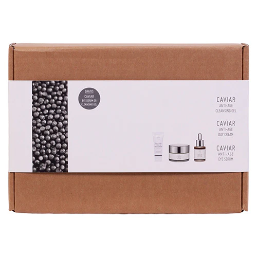 Gaveæske Caviar Cleansing Gel Day creme, Eye serum