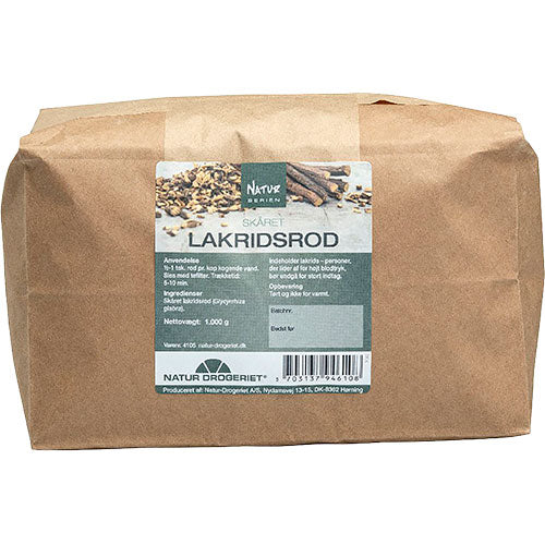 Lakridsrod skåret