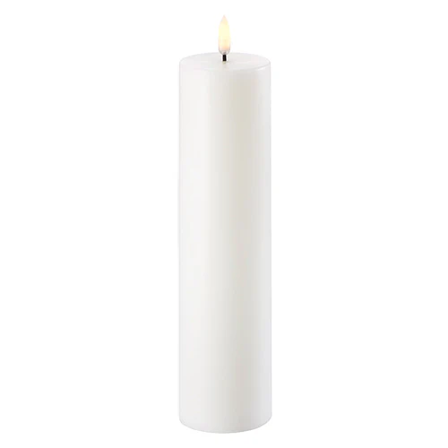 LED Bloklys, Nordic white, Smooth, 5,8x22 cm