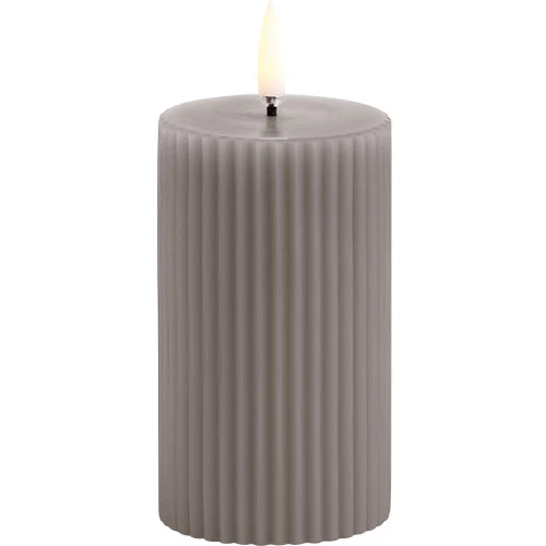 LED grooved Bloklys, Sandstone, Smooth, 5,8x10 cm