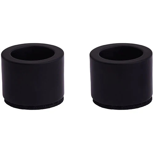 Lysestage t. kronelys, Matte black, 2-pack, 3,2x2,