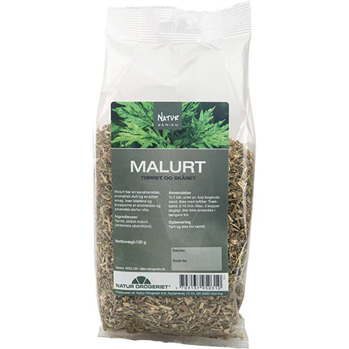 Malurt tørret og skåret