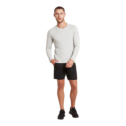 Men´s Long Sleeve Crew T-shirt Light Marl str. S