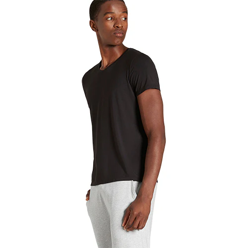 Men´s V-Neck T-Shirt sort str. XL - Image 2