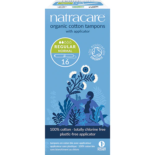Natracare tampon 16 stk REGULAR normal m. hylster