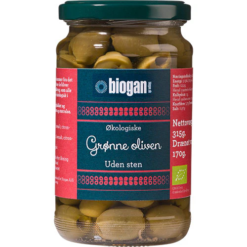 Oliven grønne u. sten Ø