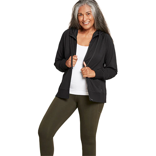 Women´s Weekend Zip-Up Hoodie sort str. S