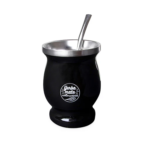 Yerba Mate krus 230 ml m. bombilla sugerør